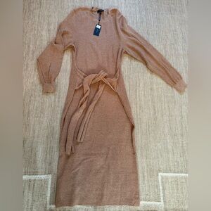 Rag & Bone Alnai Tan Knit Sweater Dress Size Medium